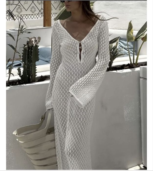 Накидка для купальника. Белый новый