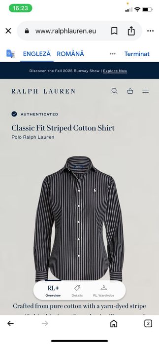 Cămașa damă Ralph Lauren M