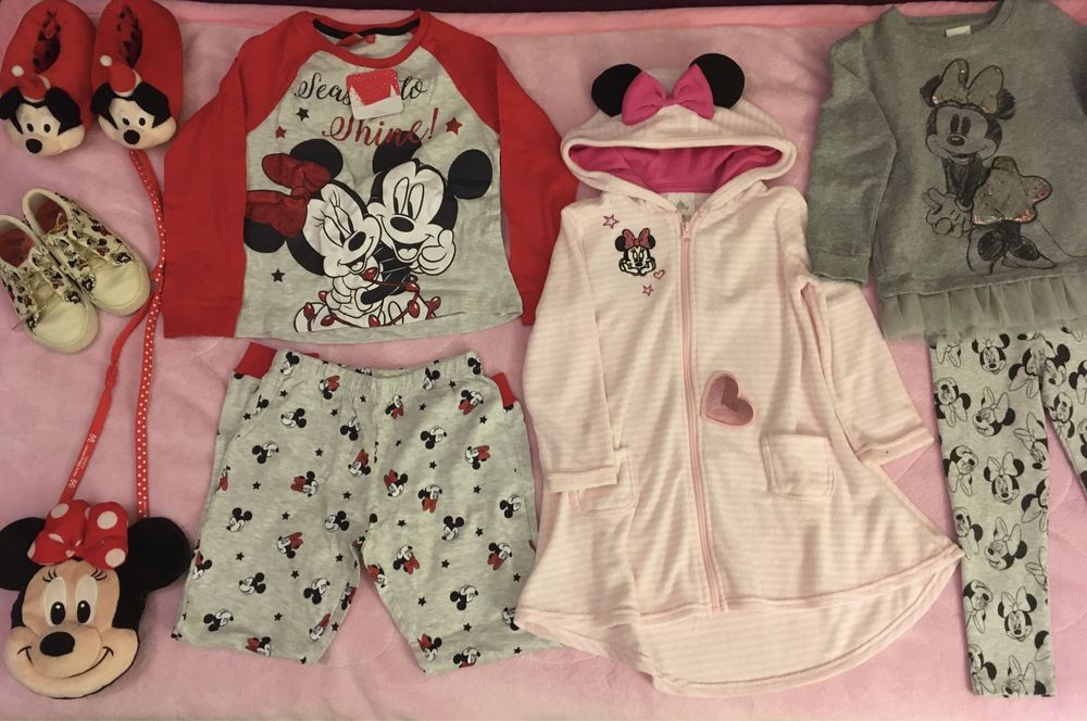 Set bumbac Minnie & Mickey Mouse 3-4-5 ani