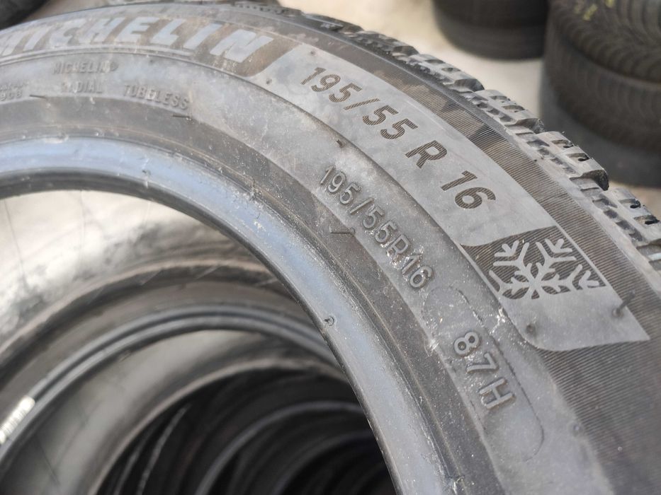 2бр Зимни гуми 195 55 16 - Michelin