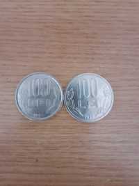 Vând 2 monede de 100 lei din anii 1992 și 1994