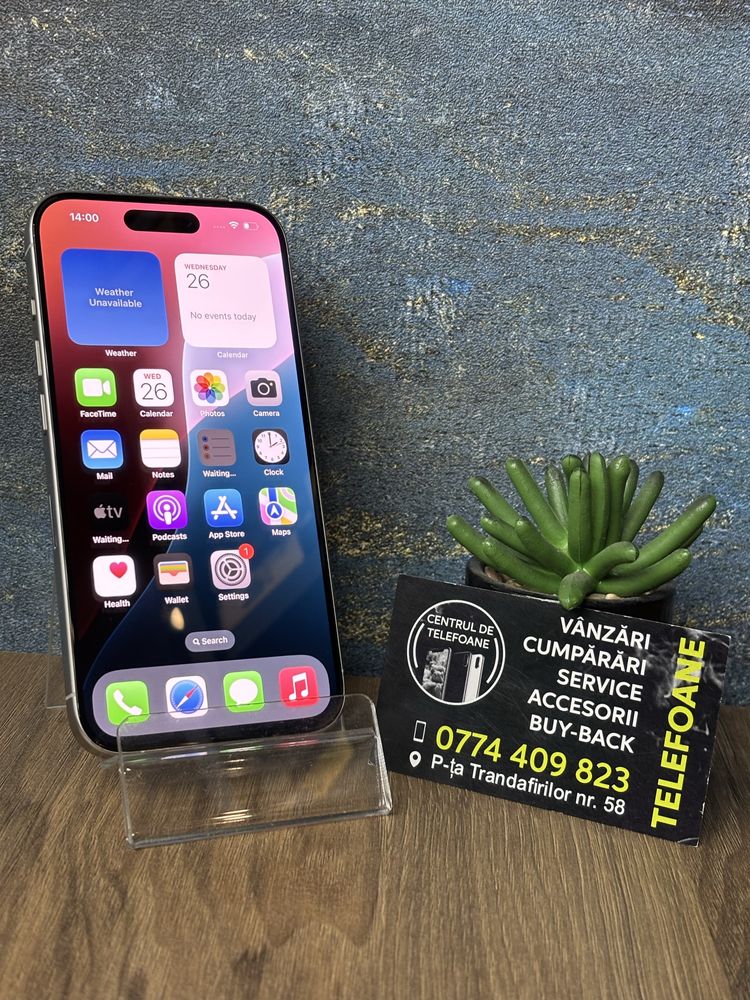 Iphone 15 Pro/256Gb/Garantie Centrul de Telefoane/Rate