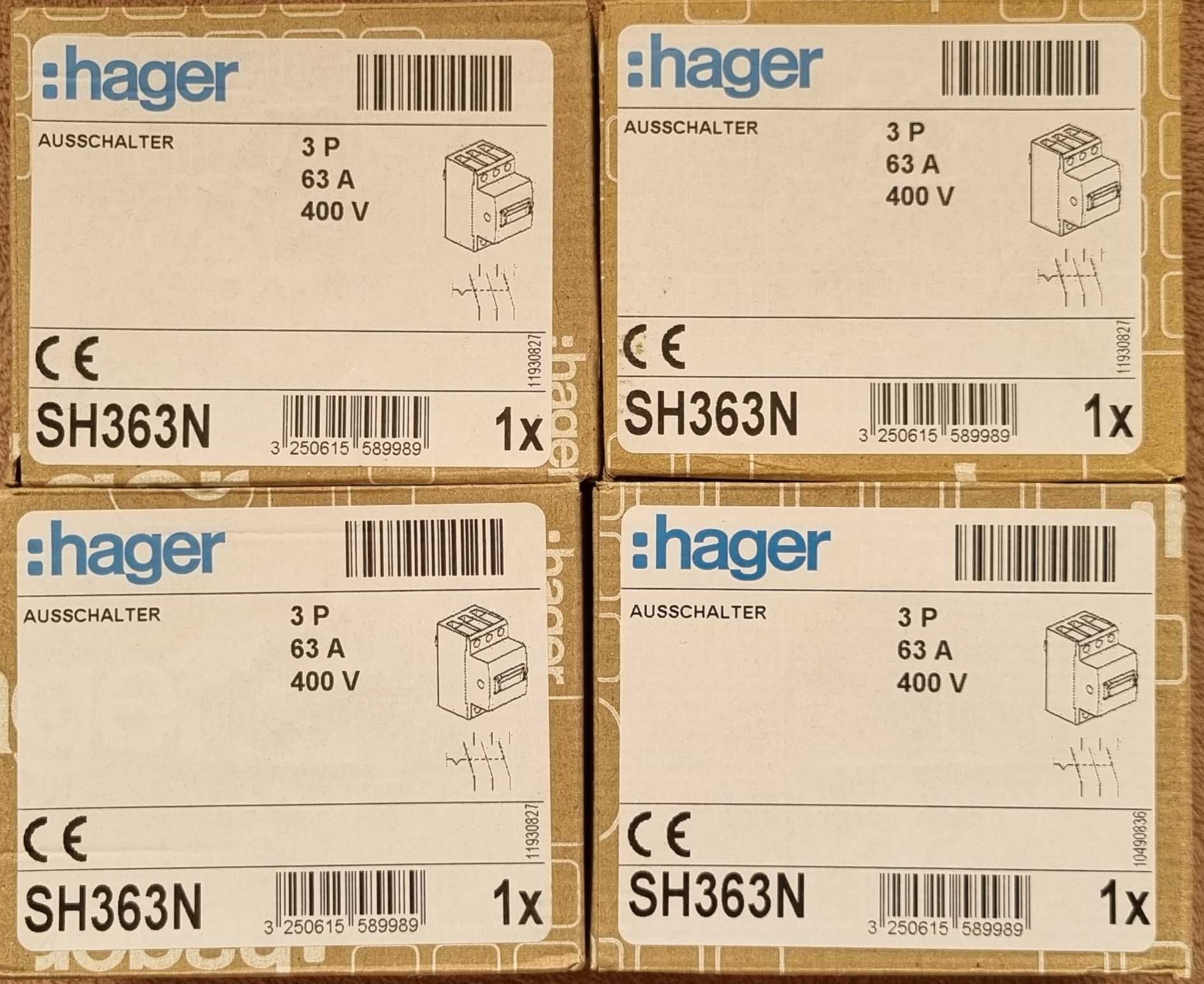 Intrerupator Hager SH363N 63A