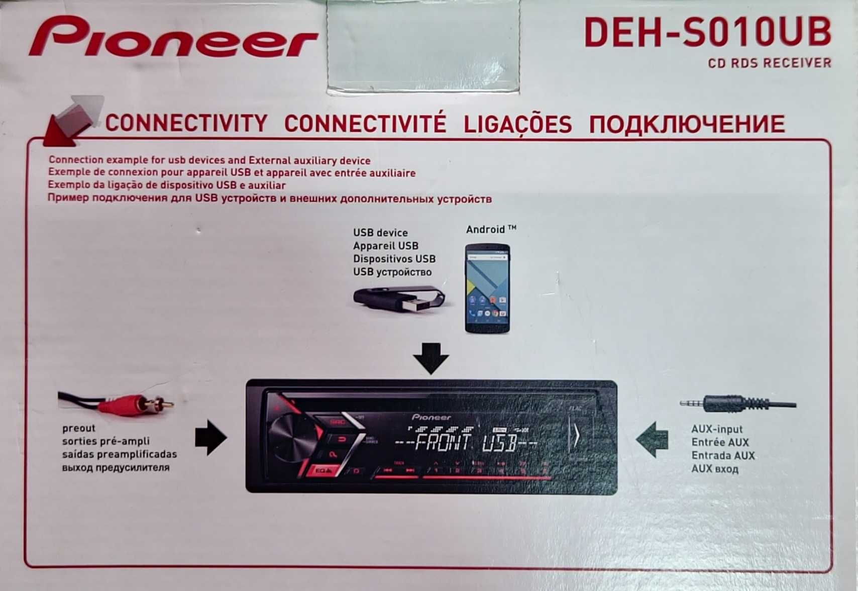 RadioCdPlayer auto cu USB si fata detasabila, Pioneer        250 Ron