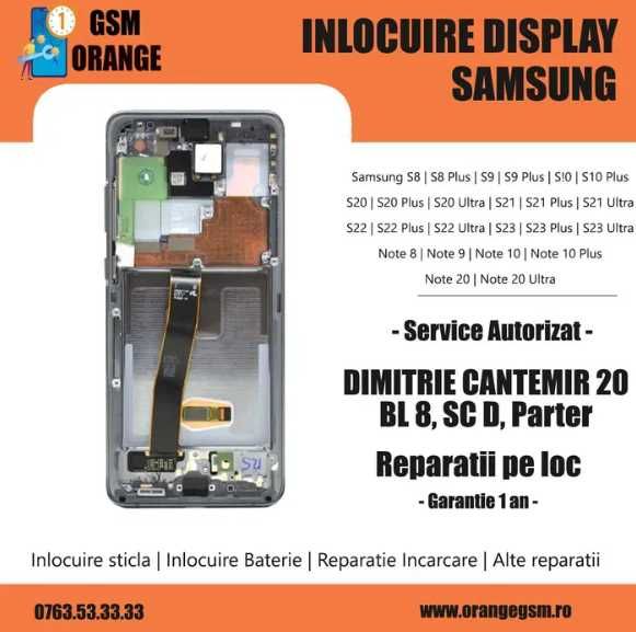 Sticla Display Samsung Note 20 Note 20 Ultra Montaj Garantie 12 luni