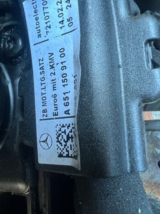 Motor 2.2 CDI euro 6 Mercedes sprinter 907 2020