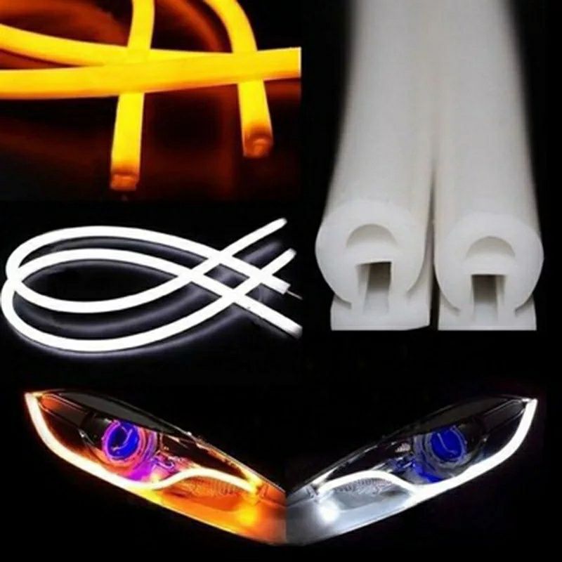 Bandă Led D.R.L.flexibilă  30cm/45cm/60cm(Lumină de zi/Semnalizare)