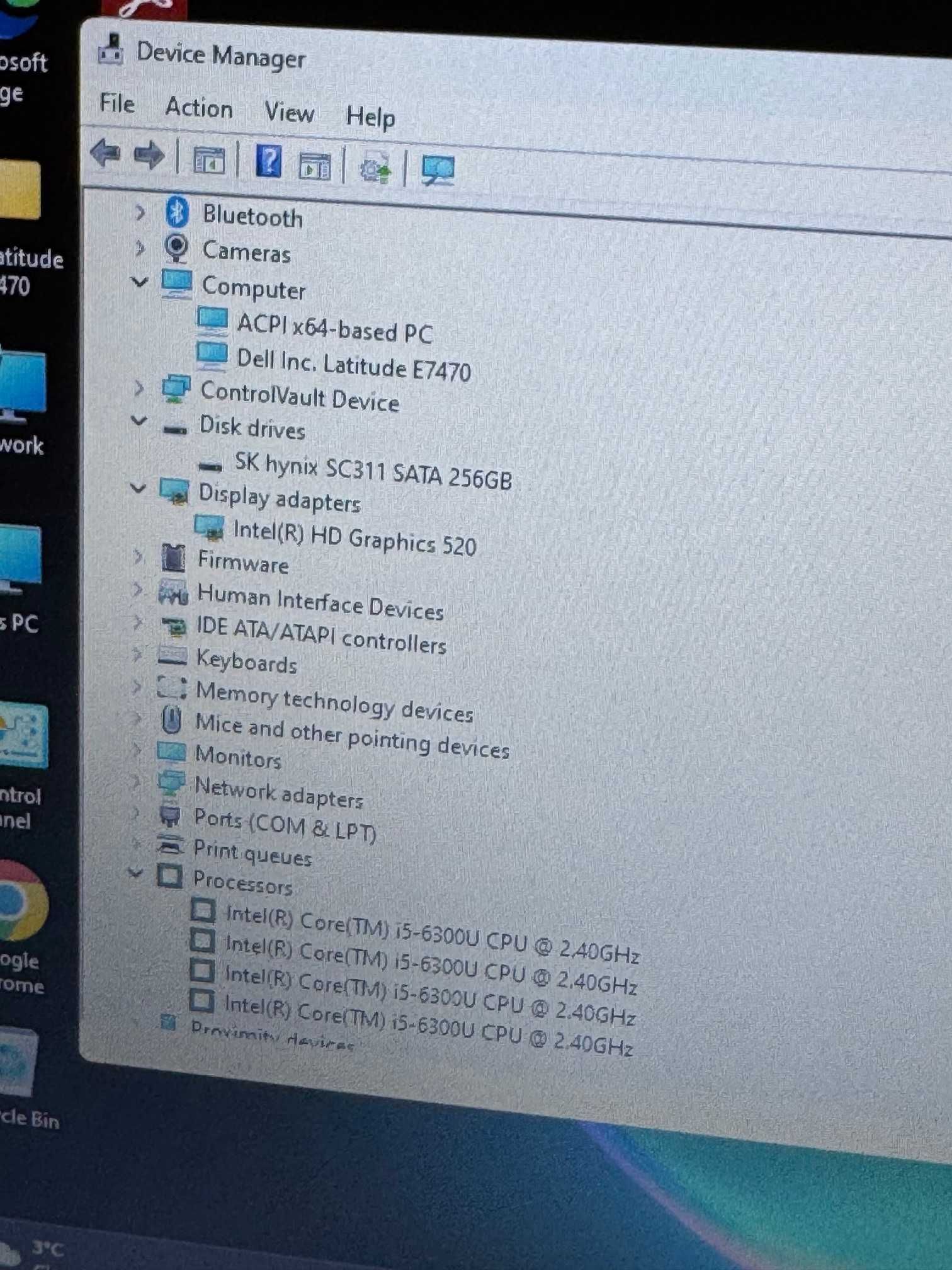 Dell Latitude E7470 отличен I5/8RAM/256SSD