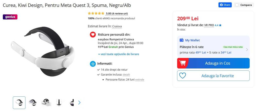 Oculus Quest 2 256Gb cu accesorii