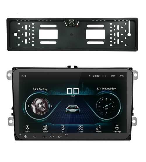 Dvd Auto VW SKODA SEAT Android 9 Inch Garantie 2 ani