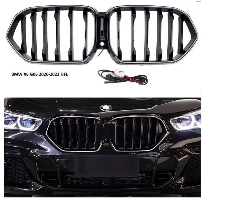 Grile iluminate LED BMW X6 G06 2020-2023, Iconic Glow