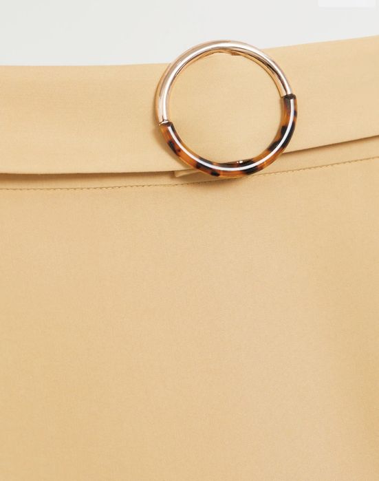 Ефирна жълта дълга пола Mango, нова с етикети