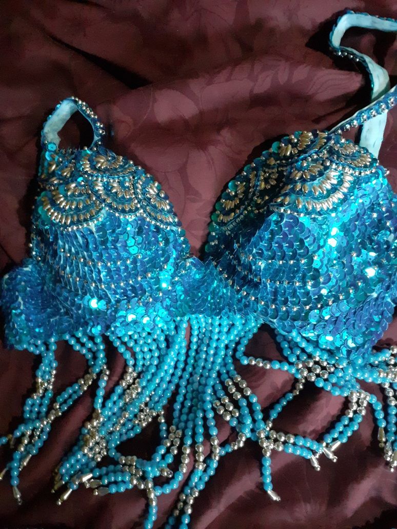 Costum dansatoare belly dance/handmade,sh/38/42