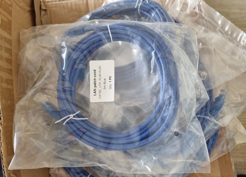 Патч-корд, Lan patch cord 5m. Blue