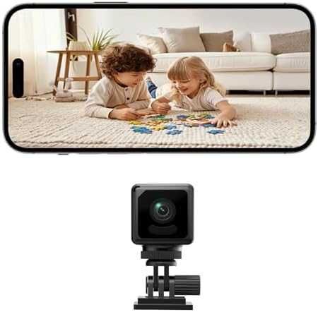 Нова мини WiFi камера за дом 1080P, 150° ъгъл, нощен режим и батерия