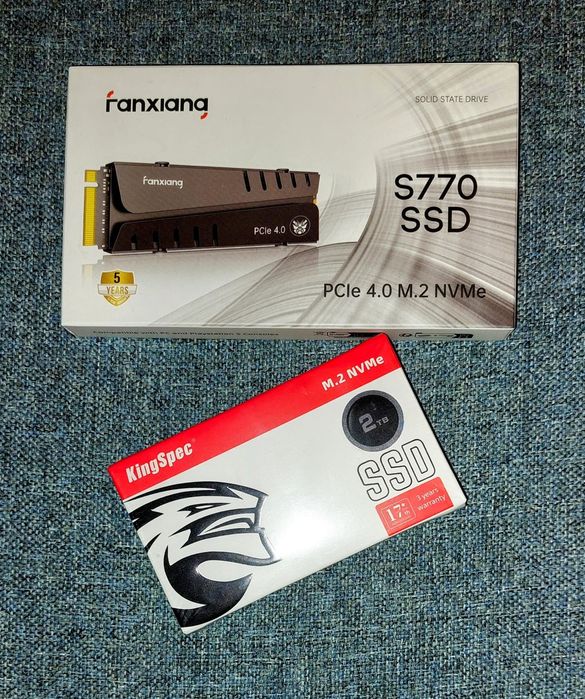 SSD KingSpec NX-512 2TB NVMe 2280 | Fanxiang S770 PCIe 4.0 1TB
