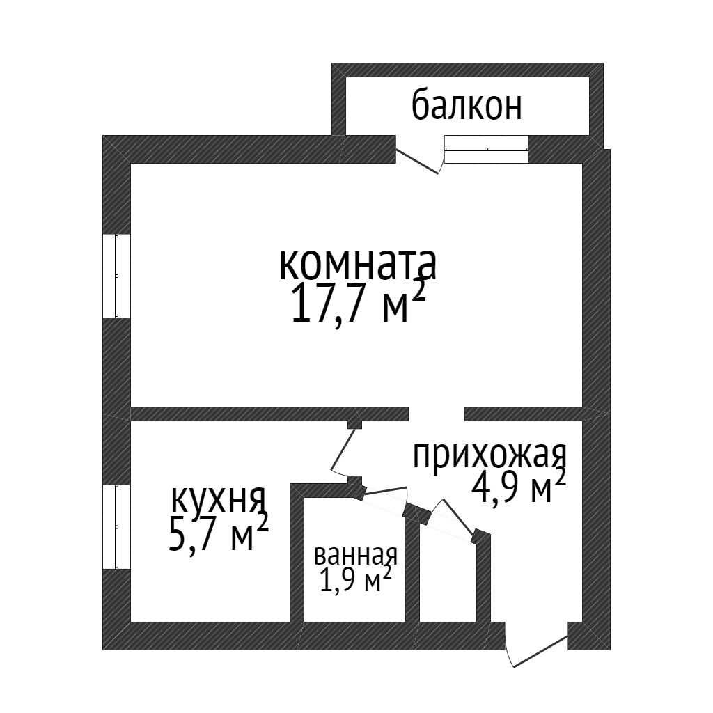 1комн. Дом печати