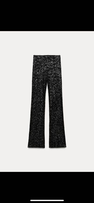 ZARA празничен панталон пайетен