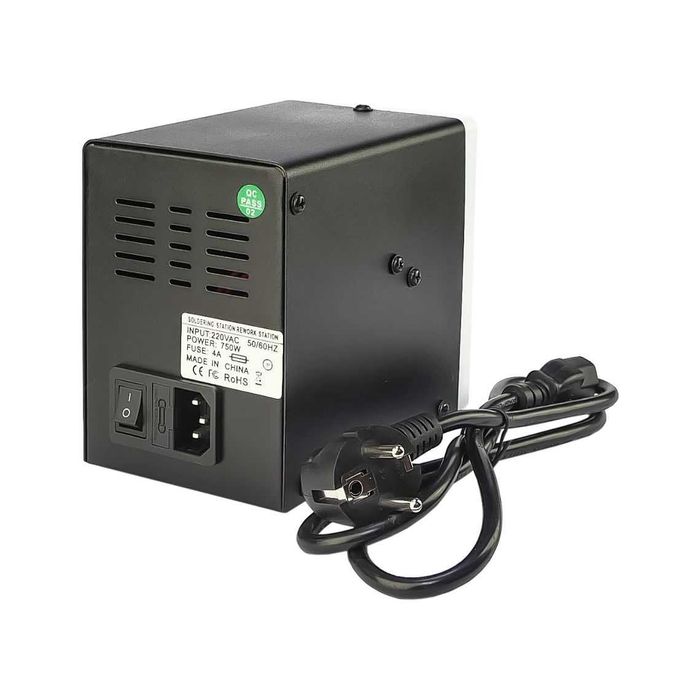 Станция за запояване AIDA 8586 с поялник, термофен, цифров дисплей