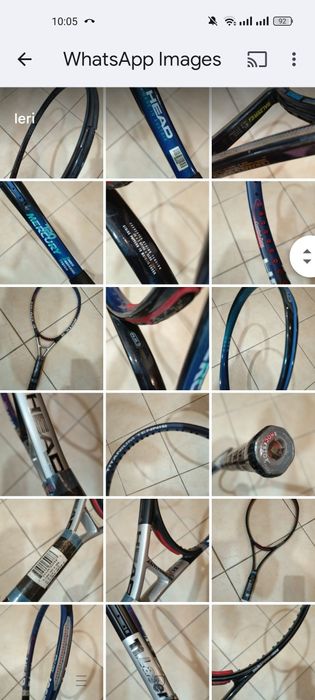Rachete tenis de camp, noi, mărci consacrate.