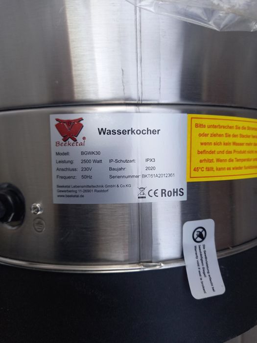 Boiler/Fierbător bauturi fierbinți/vin fiert