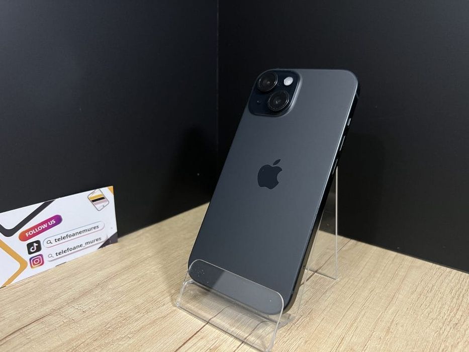 Iphone 15 128Gb Black 3 ani garanție, Telefoane Mureș