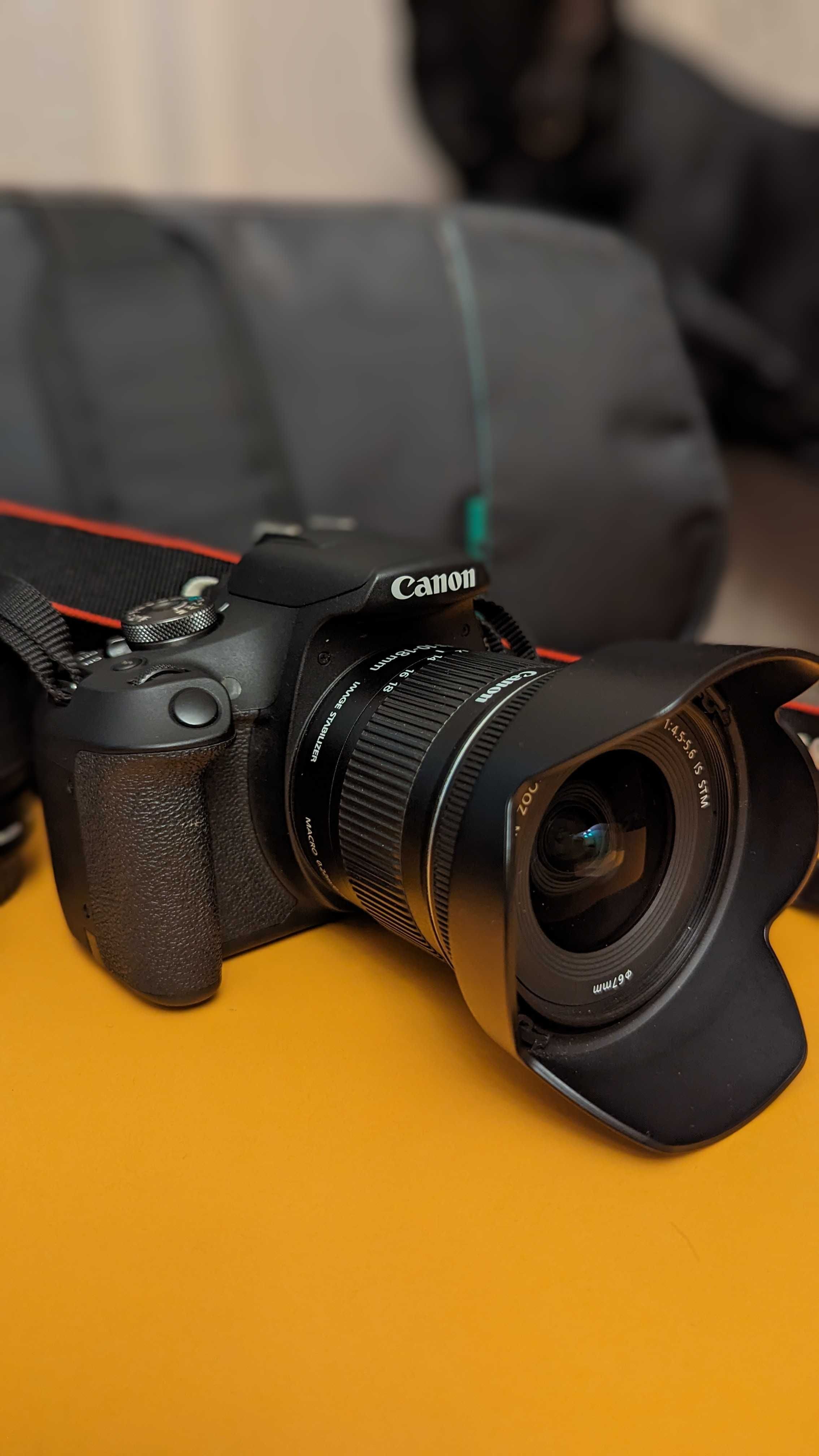 Canon EOS 2000d (18-55mm стоков обектив) + Canon 10-18мм обектив