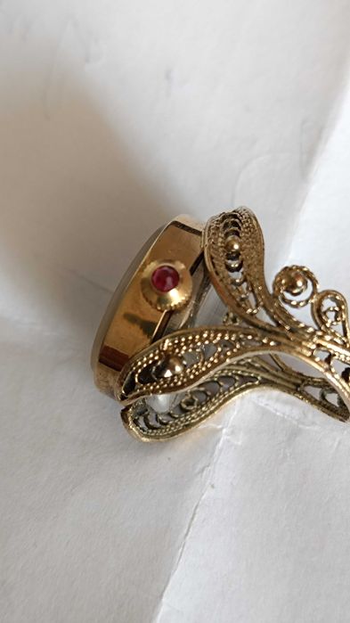 Перстень часы  позолота  СССР