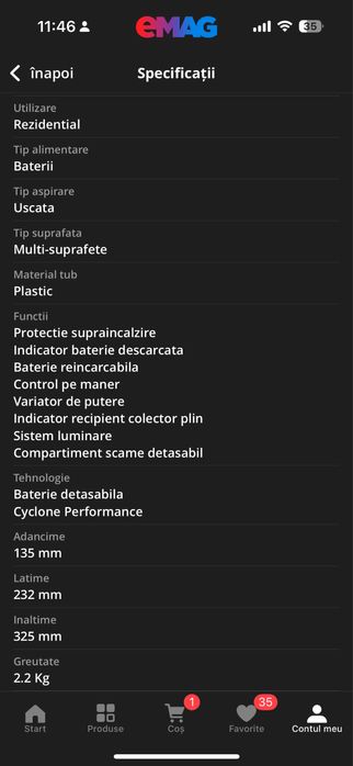 Aspirator vertical Daewoo 9 in 1