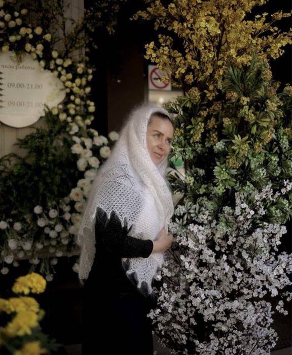 Шали из козьего пуха