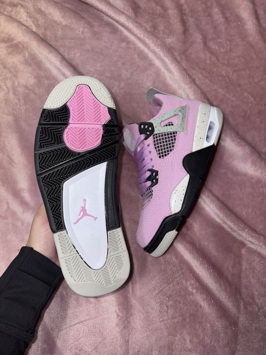 Pantofi Jordan 4 Cookie 37.5 High Roz Rose Mov Trandafir Mov Negru noi