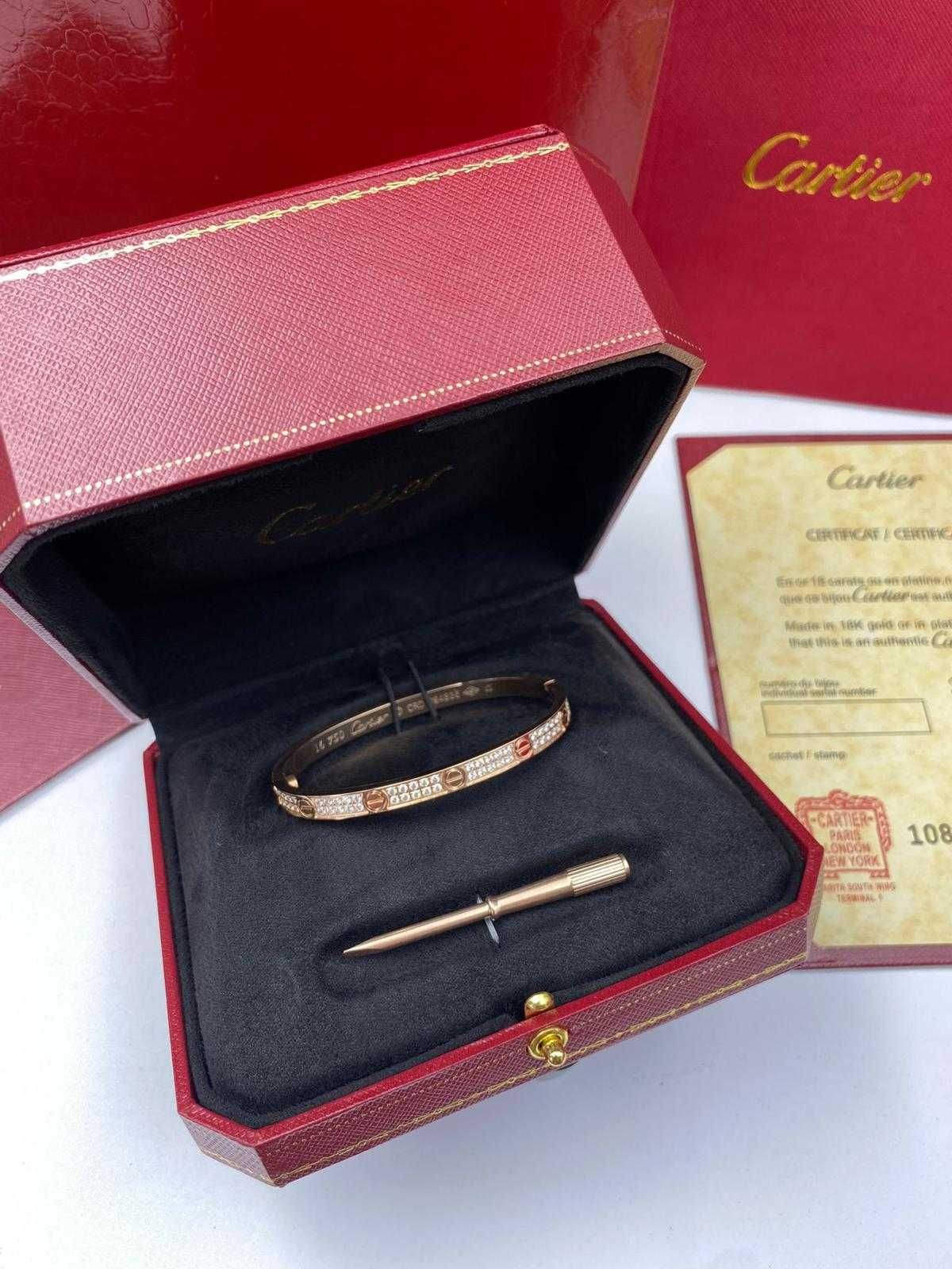 Cartier LOVE Bracelet 16 Rose Gold 750 Small Diamonds