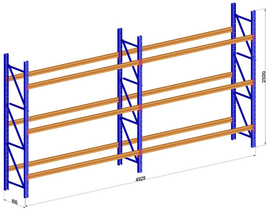 Стеллажи разной грузоподъёмности под заказ