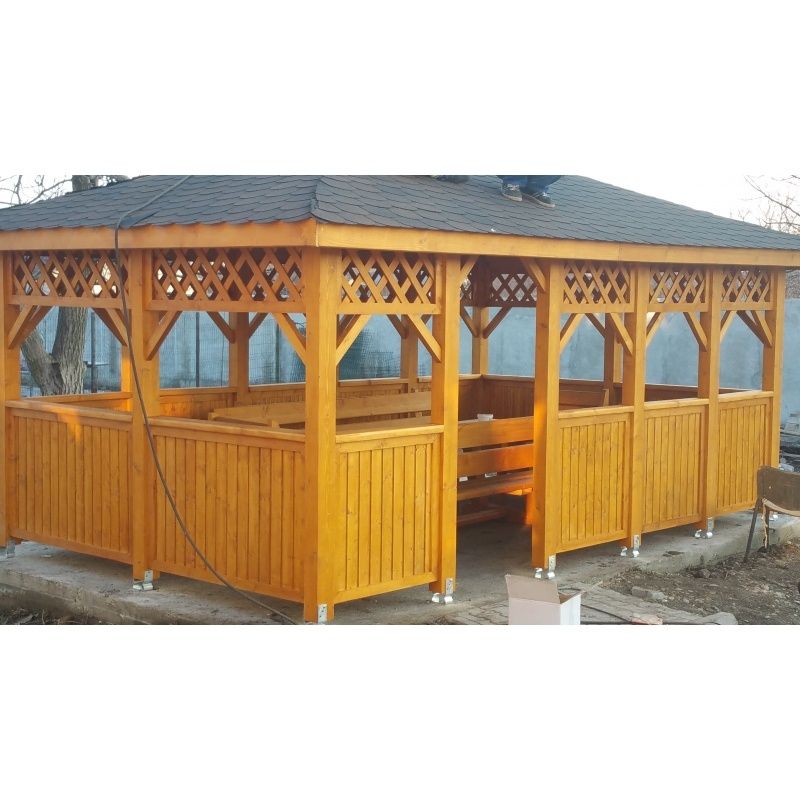 Executăm foisor din lemn terase