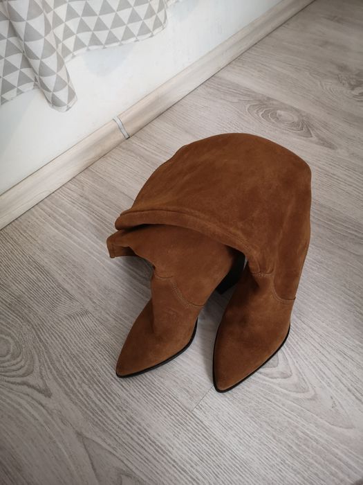 Cizme Mango din piele intoarsa