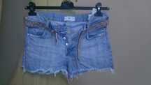 pantaloni dama scurti din blugi , mango