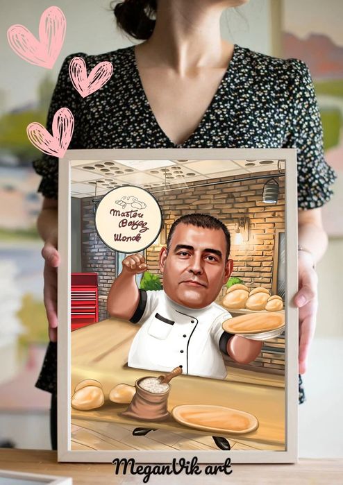 Дигитална Карикатура, Портрет или постери