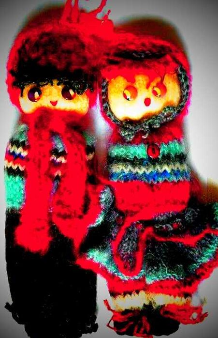 Плетени интериорни куклички-талисмани на дома