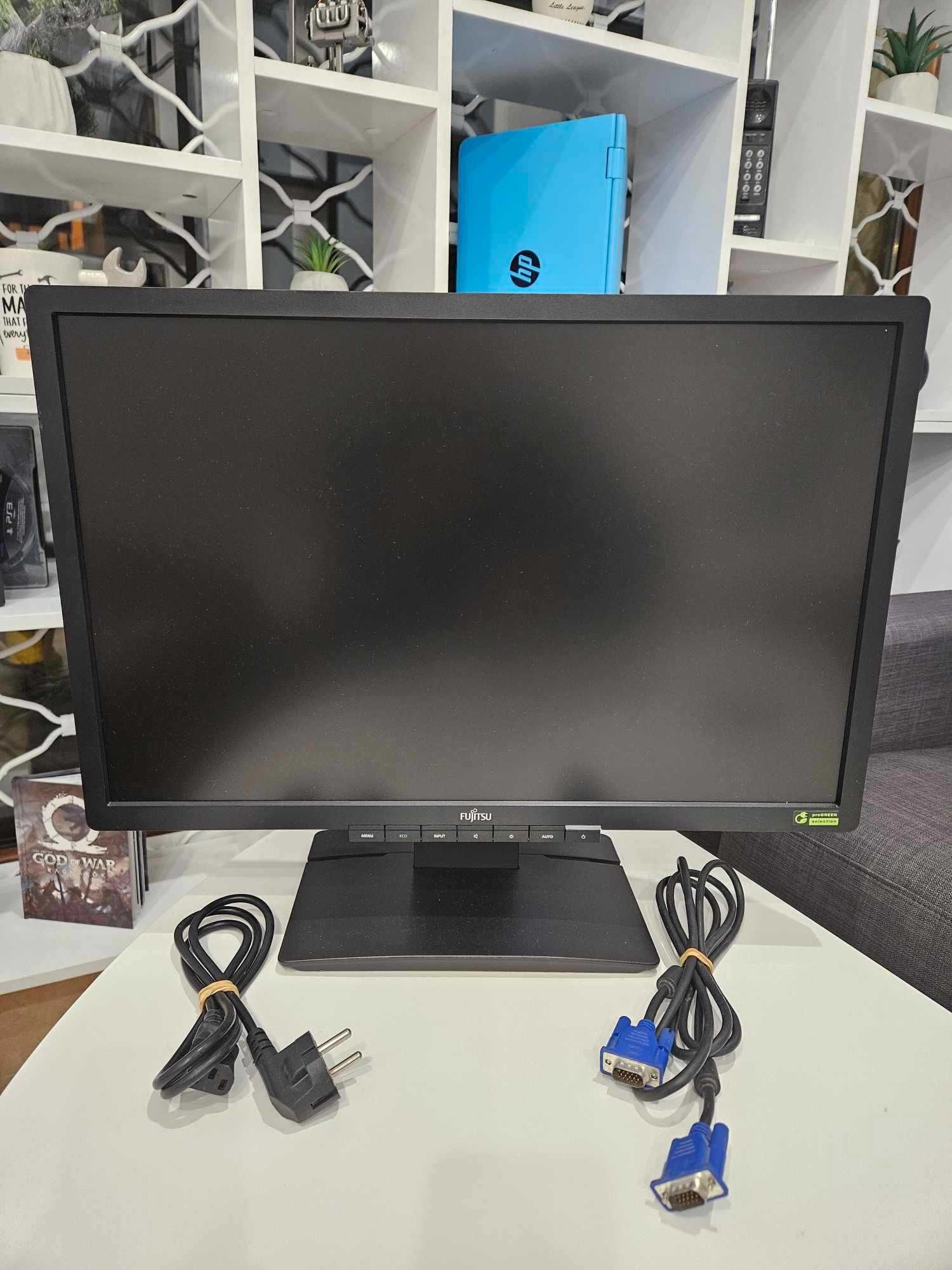 +Гаранция! Монитор Fujitsu B22W-6 LED 22" инча + кабели