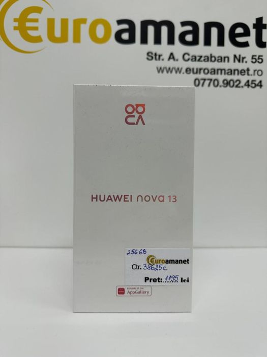 Telefon mobil Huawei nova 13, Dual SIM, 12GB RAM, 256GB, Black -I-