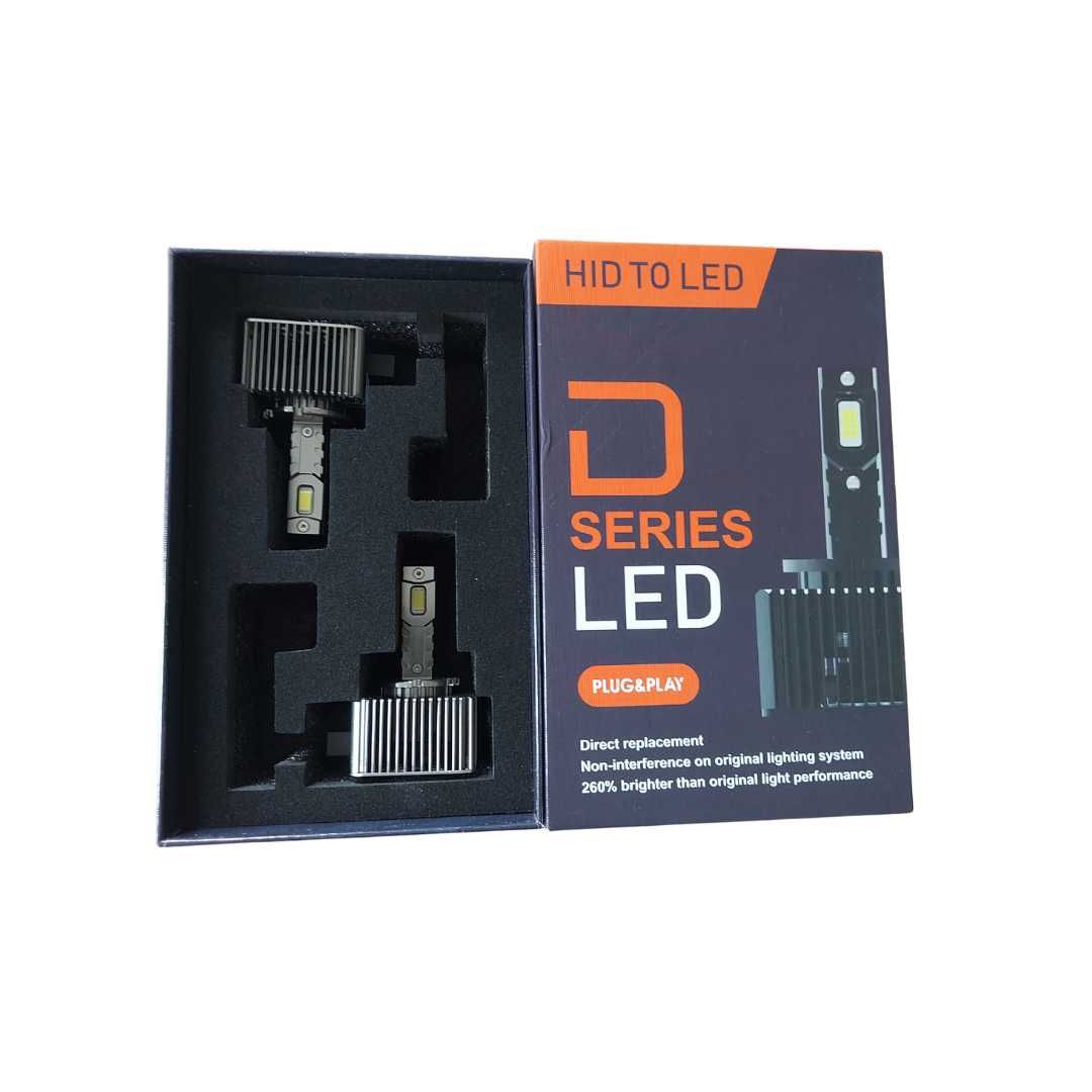 Set becuri led D1S conversie xenon led, 20.000lm, 6500k ,120W, 9-32V