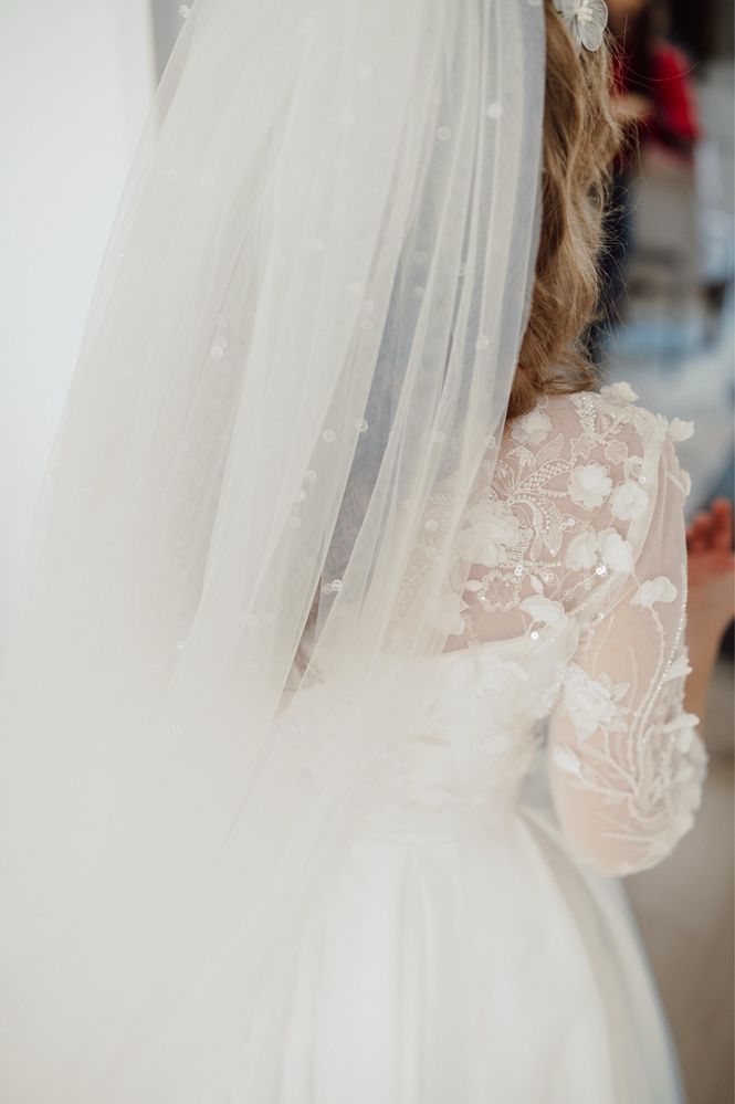 Rochie de mireasă, curățată profesional