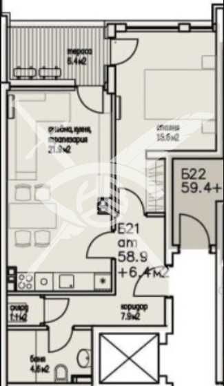 Продава се Двустаен апартамент в Бургас, Сарафово - 65 кв.м за 1135 €/кв.м - Снимка #1