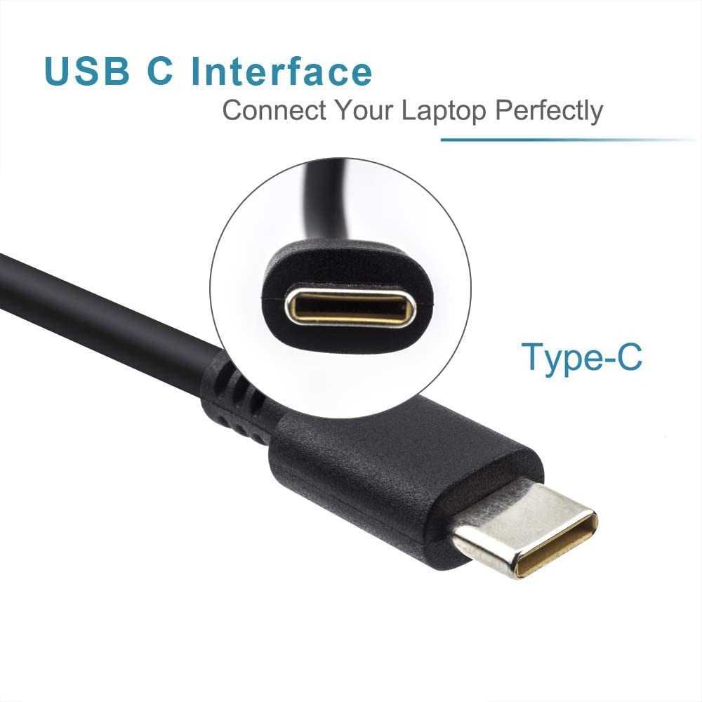 Зарядно за лаптоп Леново USB-C, 65W / 90W / 100W / 140W