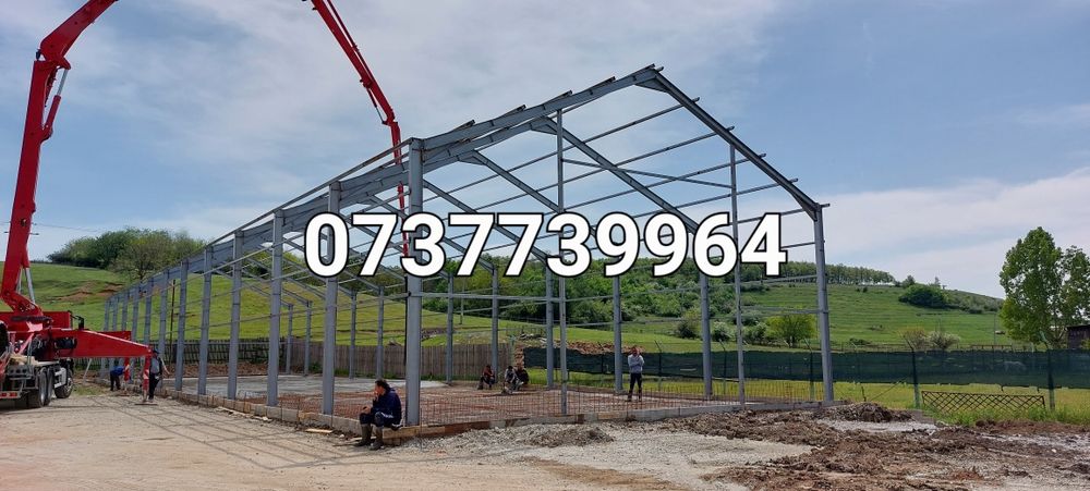 Vând hale metalice complete.