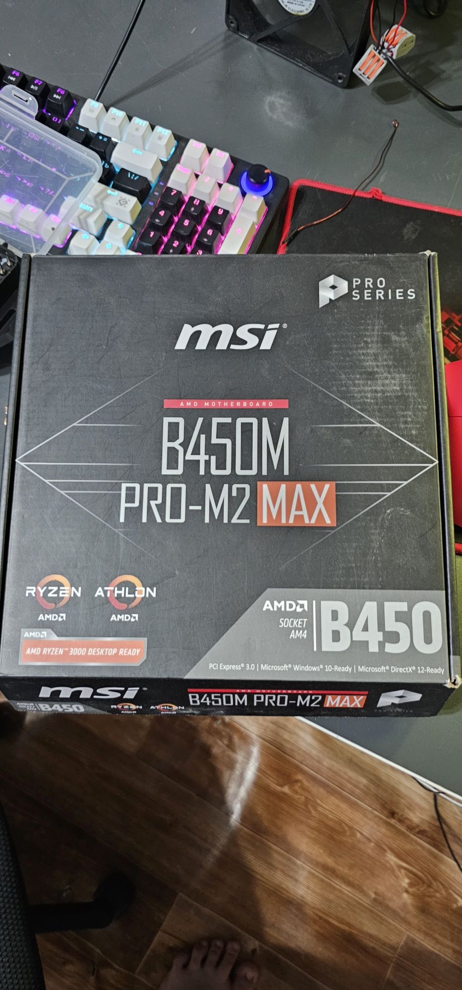 Продаю комплект msi b450m pro m2 max + ryzen 5 2600X и RX 5500 XT OC