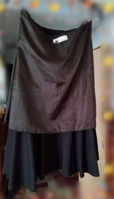 Fustă de catifea și mătase