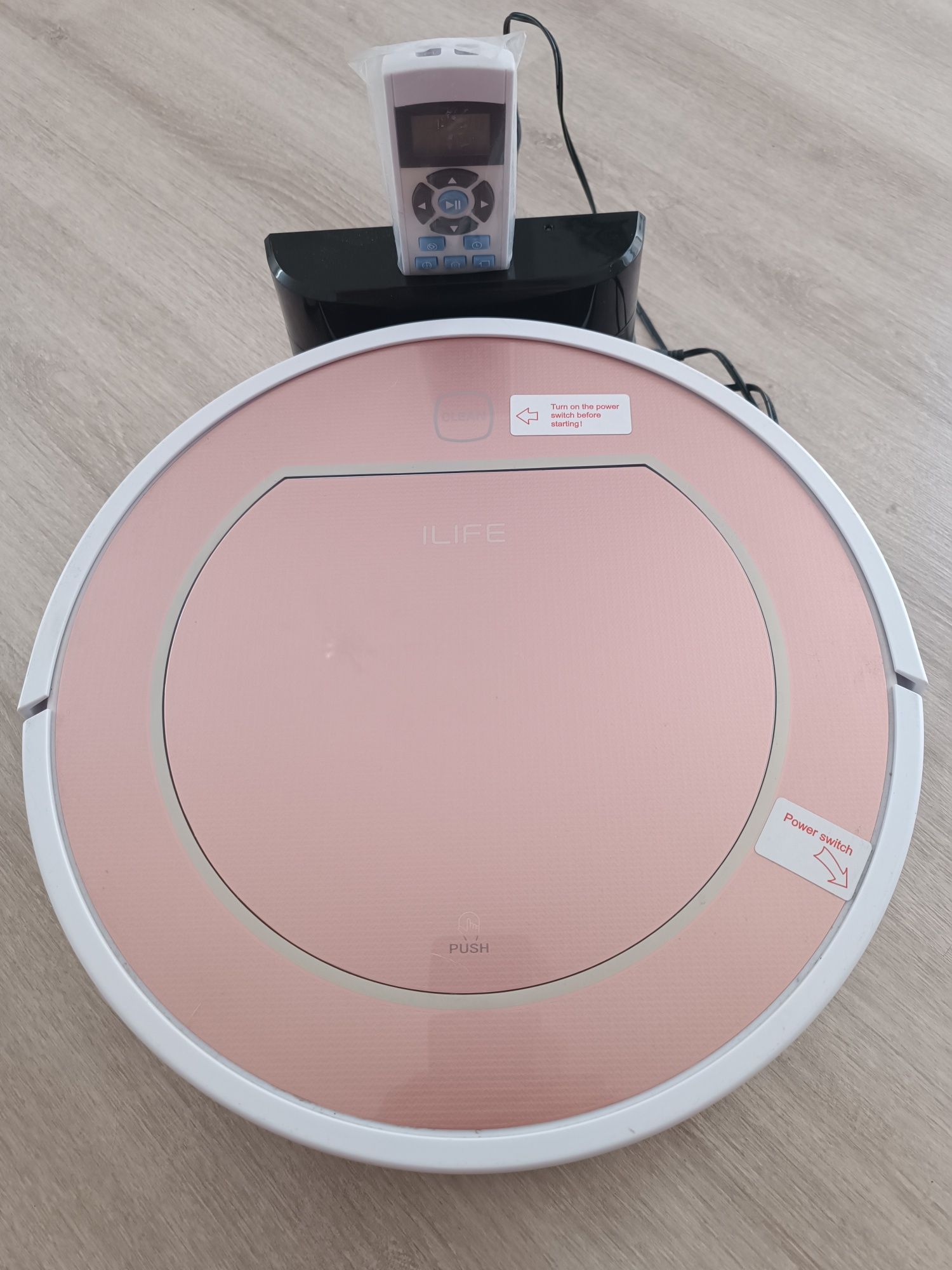 Прахосмукачка робот ILIFE V7S, Безжична,сухо и мокро почистване, Розо
