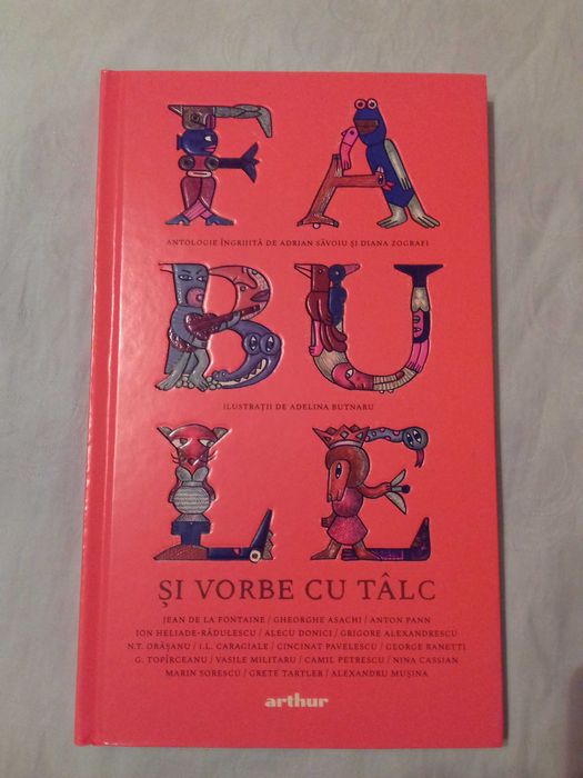 Fabule şi vorbe cu tâlc - ilustrații color, an 2021, stare impecabilă