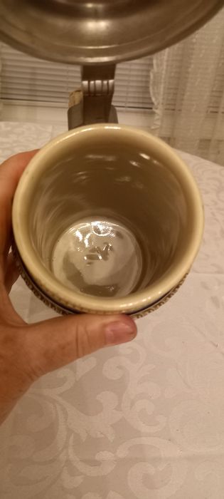 Vintage. Нова. Немска рисувана халба 31 см.